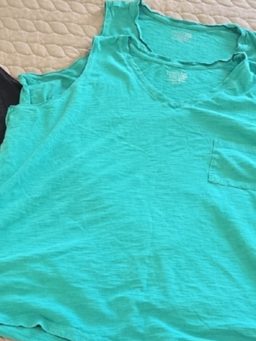 Teal Sleeveless Tops